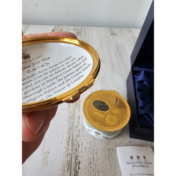 Halcyon days enamel historic royal places time for tea as is - Picture 3 of 6